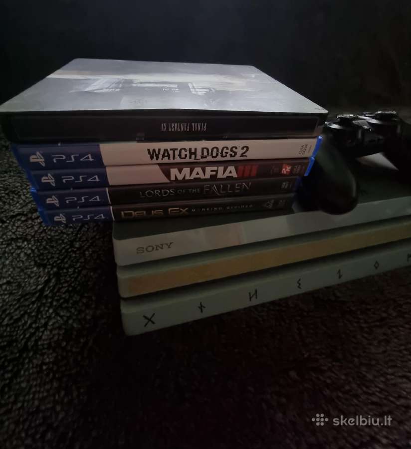 Ps4 Pro Limited Edition (God of War) + 5 žaidimai