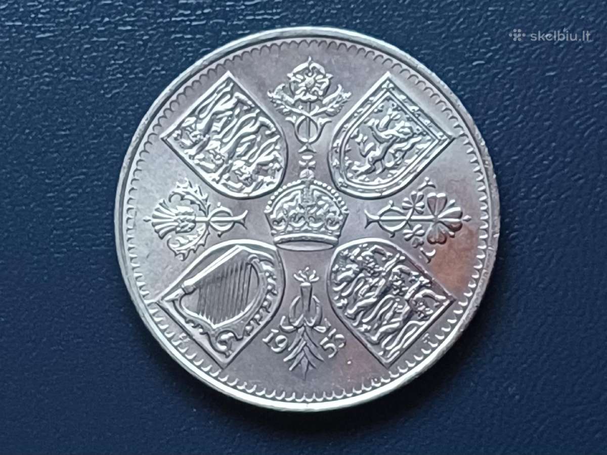5 šilingai 1953m. Britanija