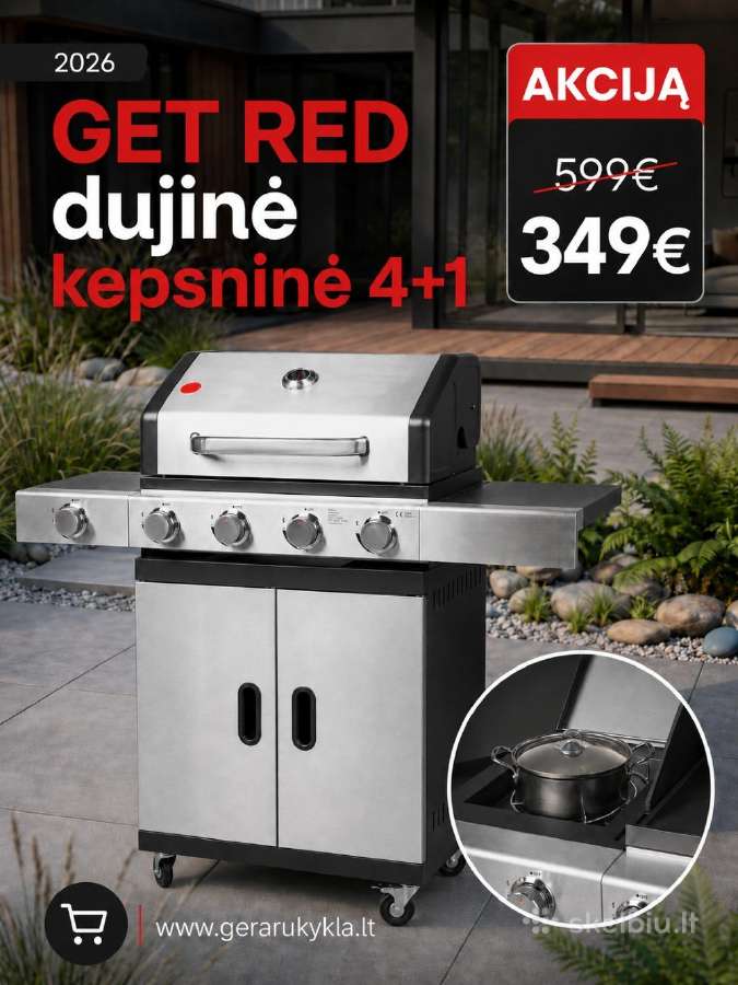 Aukščiausios klasės dujinė kespninė Get Red 4+1