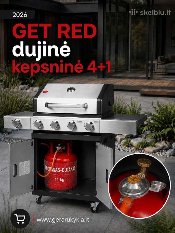 Aukščiausios klasės dujinė kespninė Get Red 4+1 - nuotraukos Nr. 15