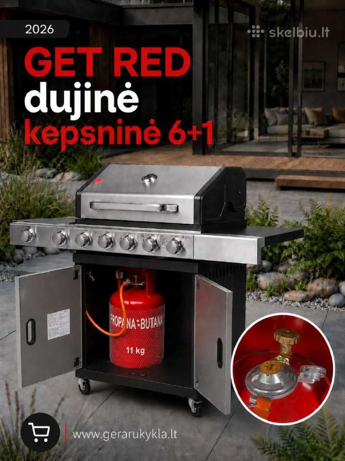 Dujinė kepsninė Get Red 6+1, didelė - nuotraukos Nr. 11