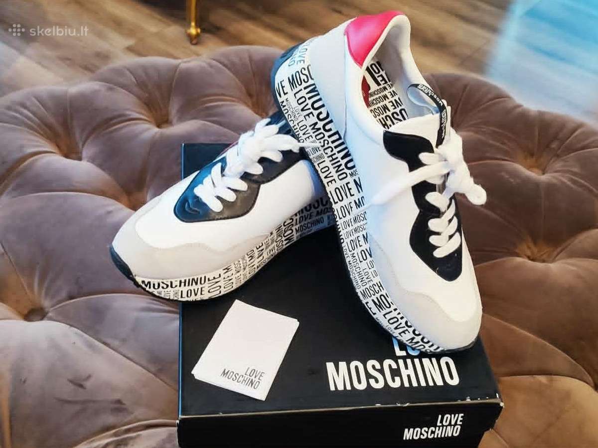 Nauji firminiai Moschino Love odiniai batai