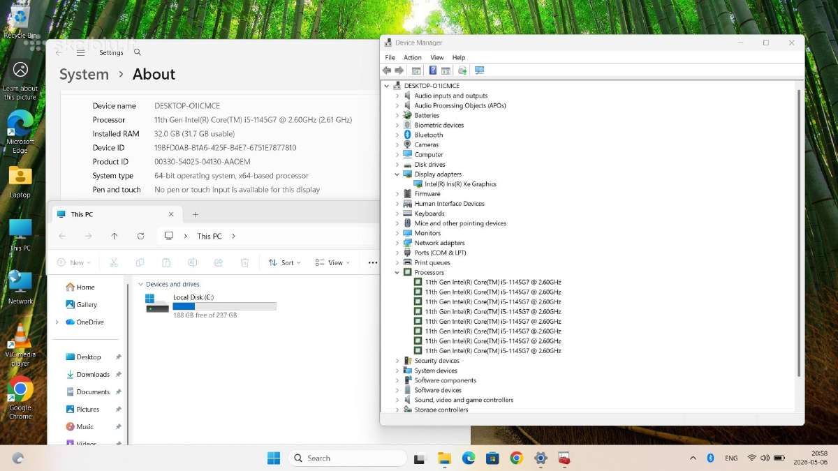 Hp Elitebook 830 G8 i5 32gb RAM SSD - nuotraukos Nr. 11