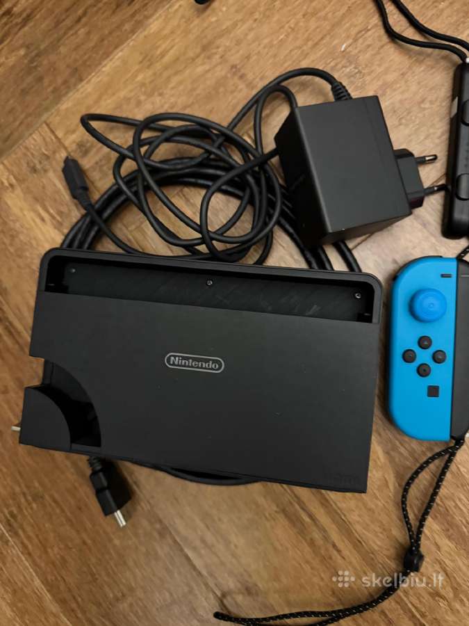 Nintendo Switch Oled komplektas + 4 pulteliai - nuotraukos Nr. 6