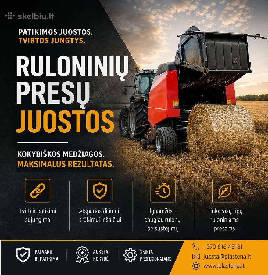Ruloninių Presų Juostos Ir Jungtys