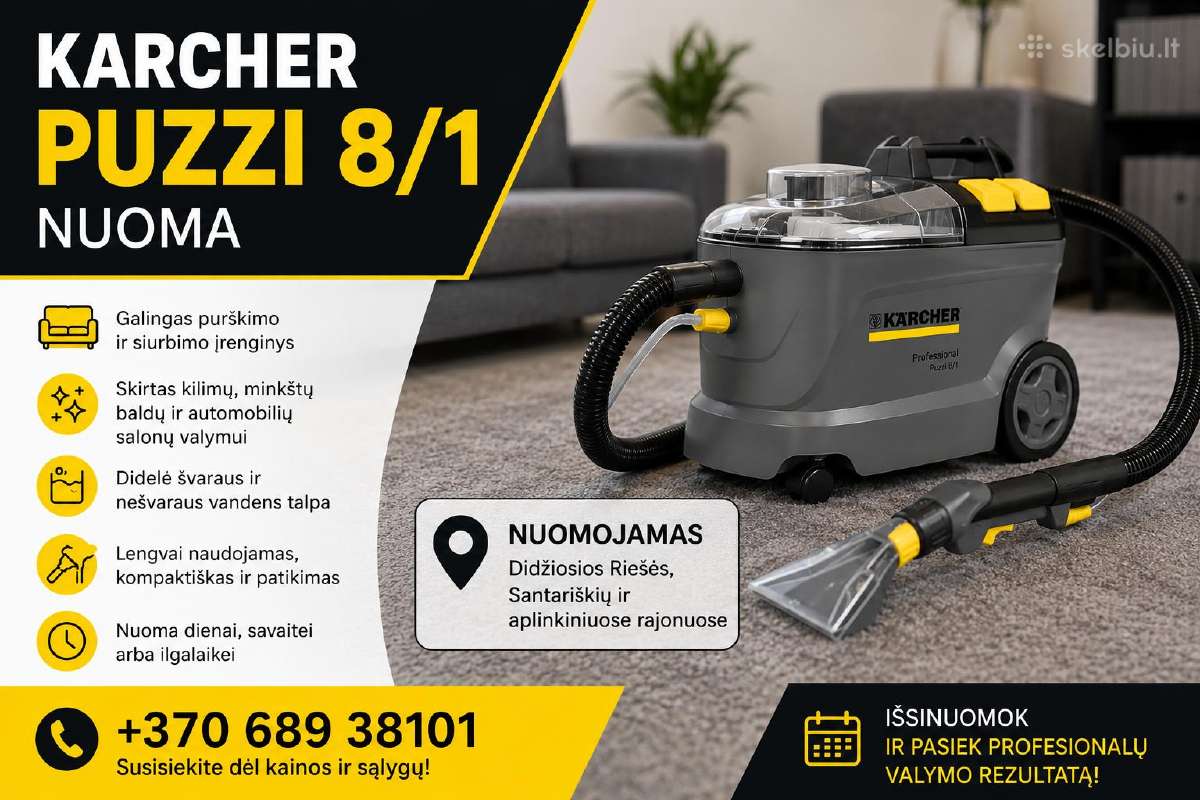 Nuoma karcher puzzi 8/1