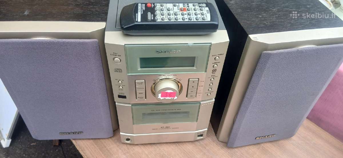 Sharp Sony Muzikiniai centriukai