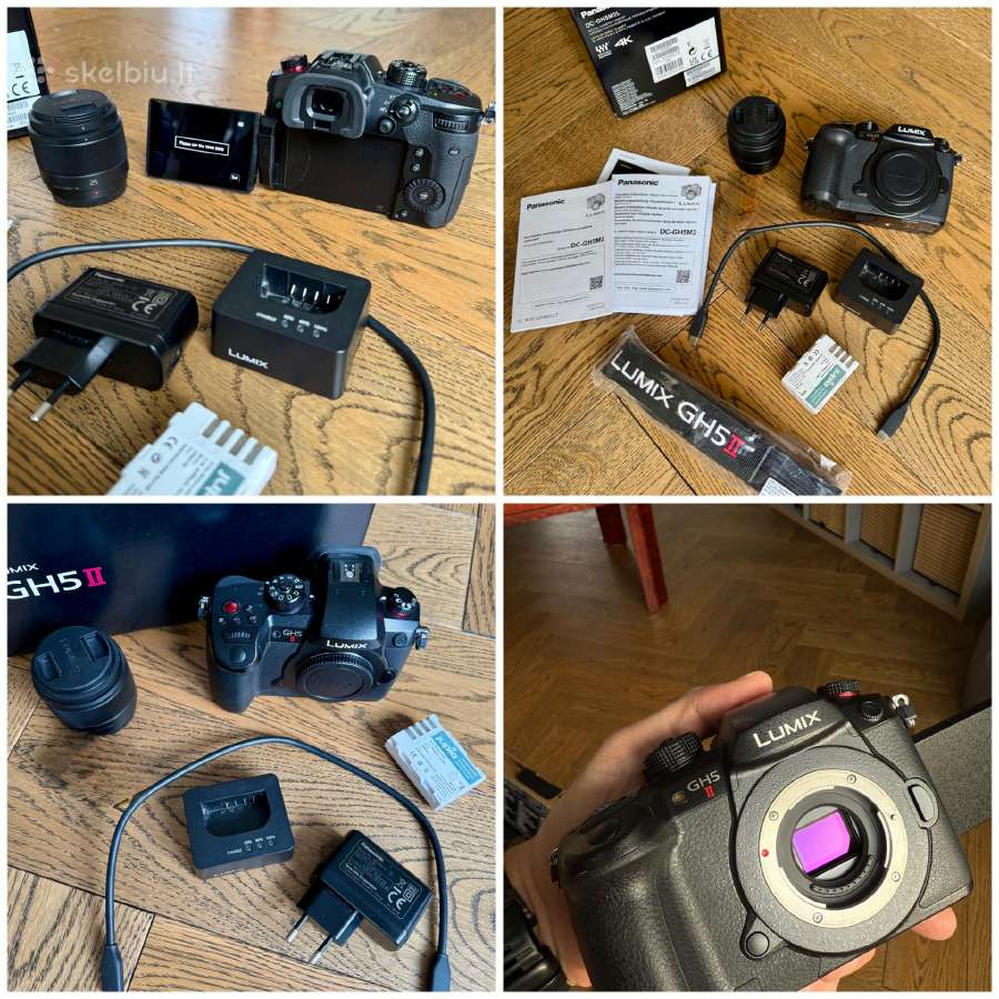 Panasonic Lumix Gh 5 II body ir priedai