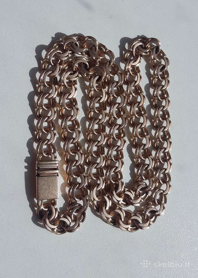 Bismarkas raudono auksine grandinele 585prb 63,7gr - nuotraukos Nr. 2