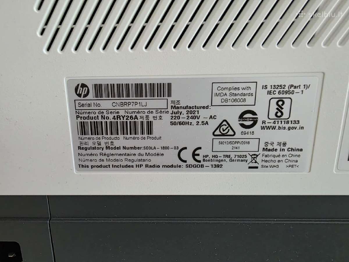 Hp Neverstop Laser 1200w - nuotraukos Nr. 8