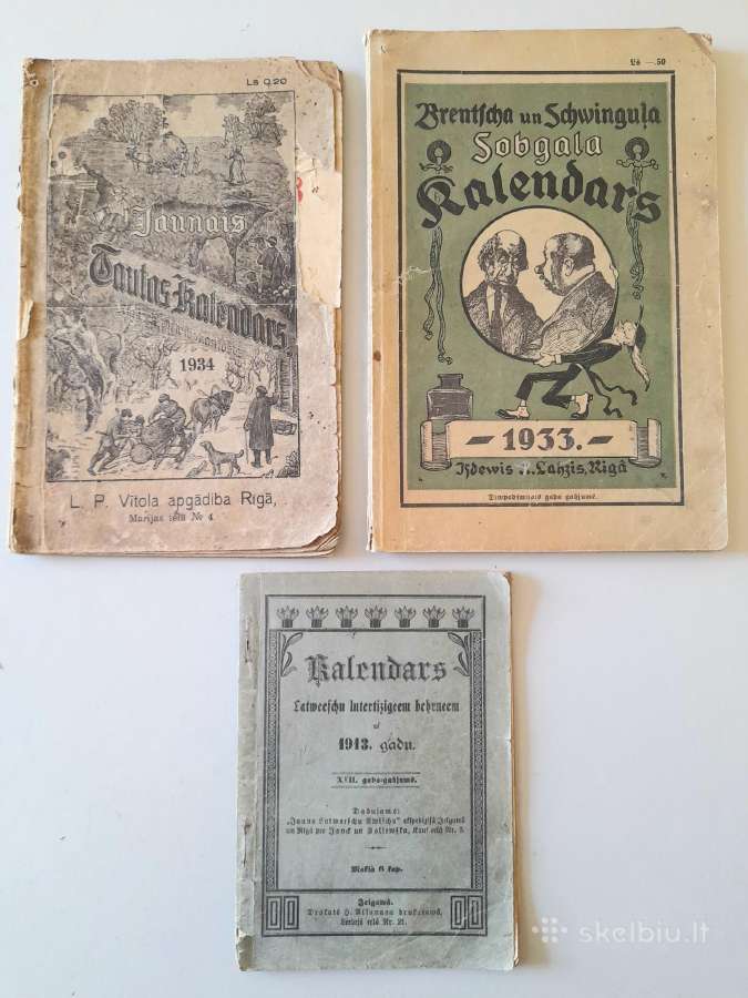Kalendoriai 1913-1944m. - nuotraukos Nr. 2