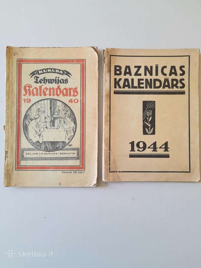Kalendoriai 1913-1944m. - nuotraukos Nr. 8