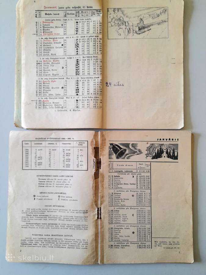 Kalendoriai 1913-1944m. - nuotraukos Nr. 10