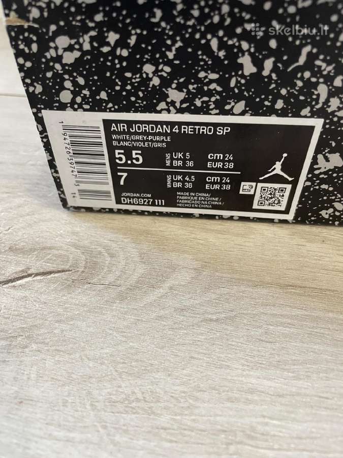Air Jordan 4 retro eu 38 - nuotraukos Nr. 8