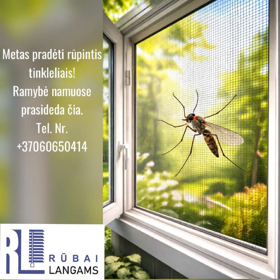 Roletai, žaliuzės, tinkleliai,žemomis kainomis!