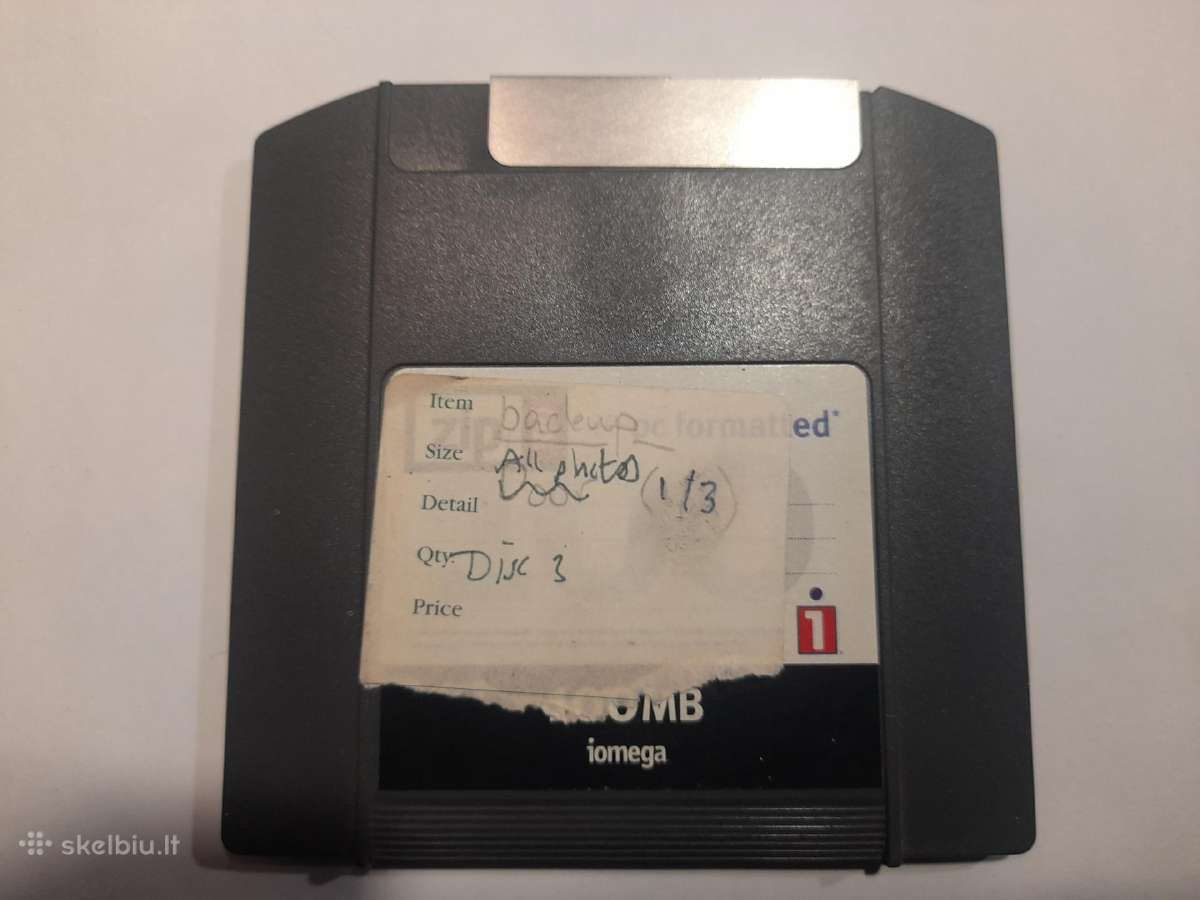 Zip diskeliai iomega 100mb - nuotraukos Nr. 3