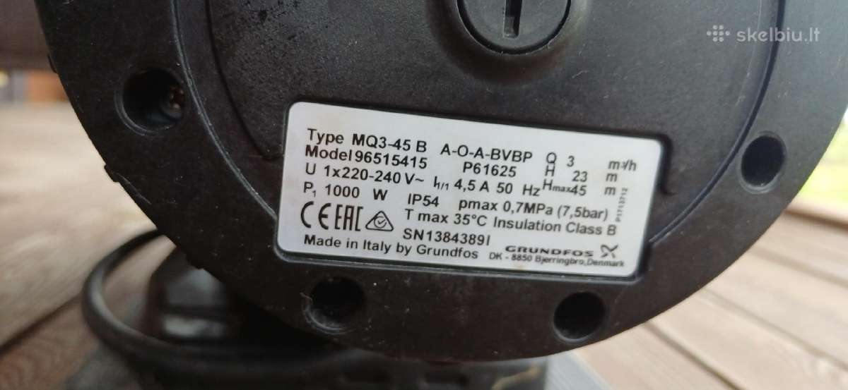 Grundfos Mq 3-45 B - nuotraukos Nr. 2