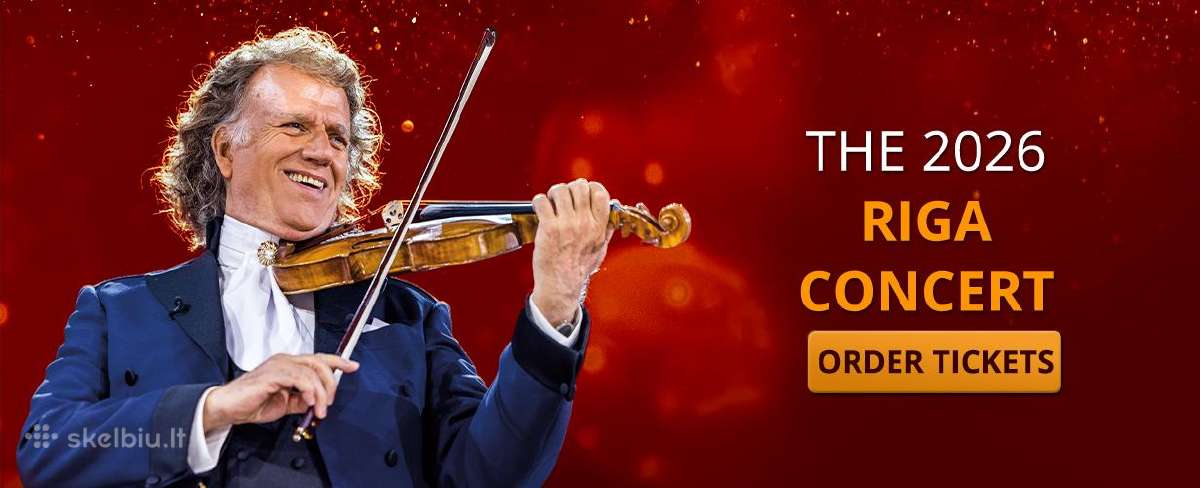 Parduodami 3 bilietai į Andre Rieu koncertą Rygoje