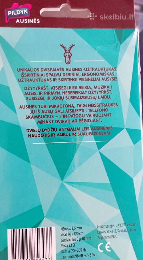 Nesusipainiojančios ausinės - nuotraukos Nr. 3