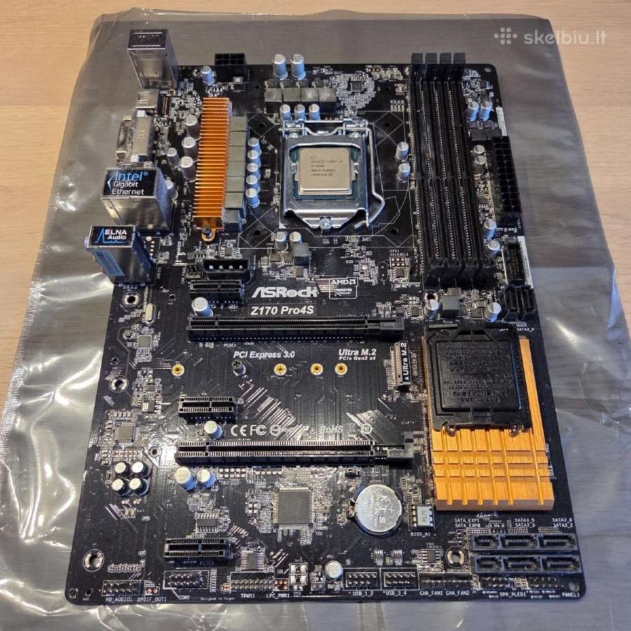 Parduodu motininę plokštę Asrock Z170 Pro4s