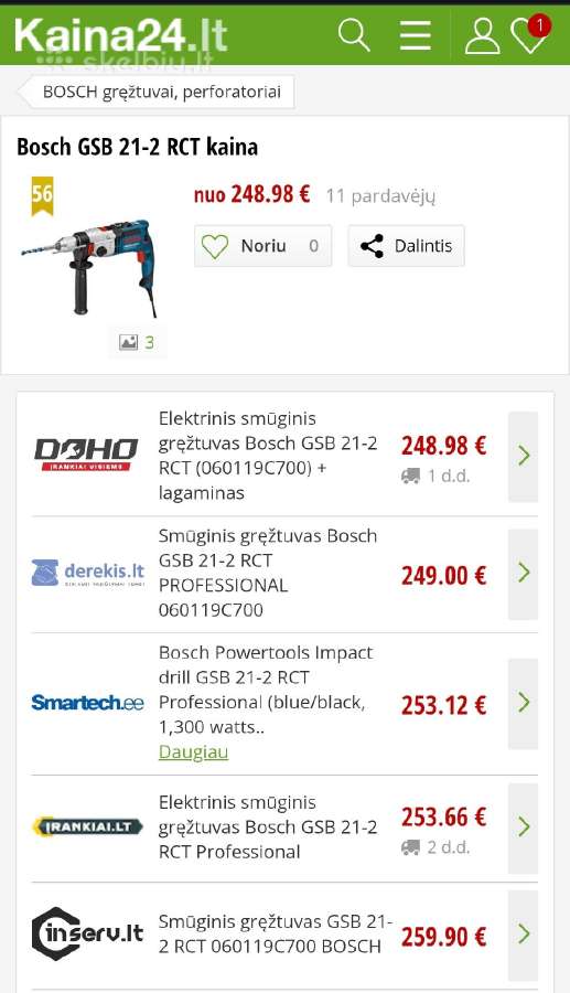 Smūginis gręžtuvas Berner / Bosch - nuotraukos Nr. 4