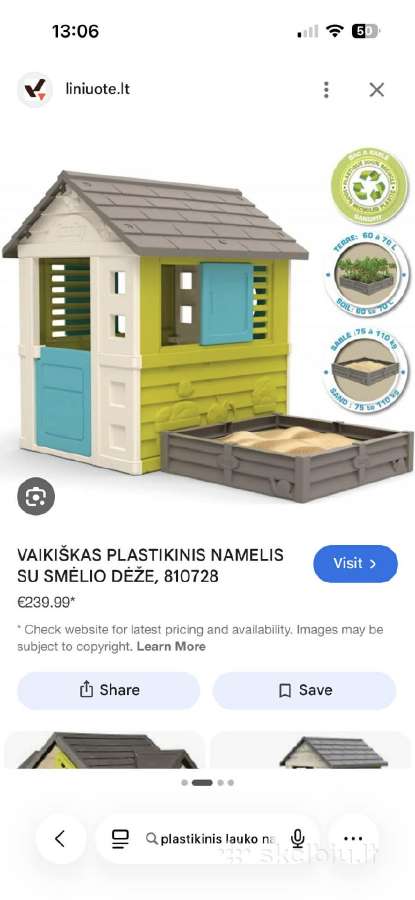 Namukas su smėlio dėže - nuotraukos Nr. 2