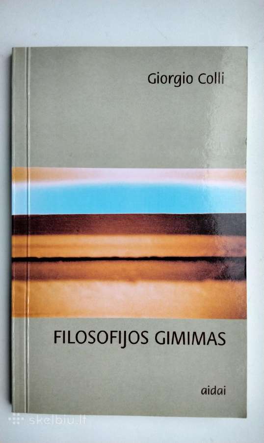 G. Colli. Filosofijos gimimas
