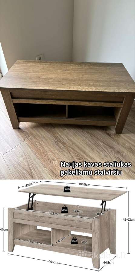Kėdės, krėslai, spintelė, kavos staliukas - nuotraukos Nr. 13