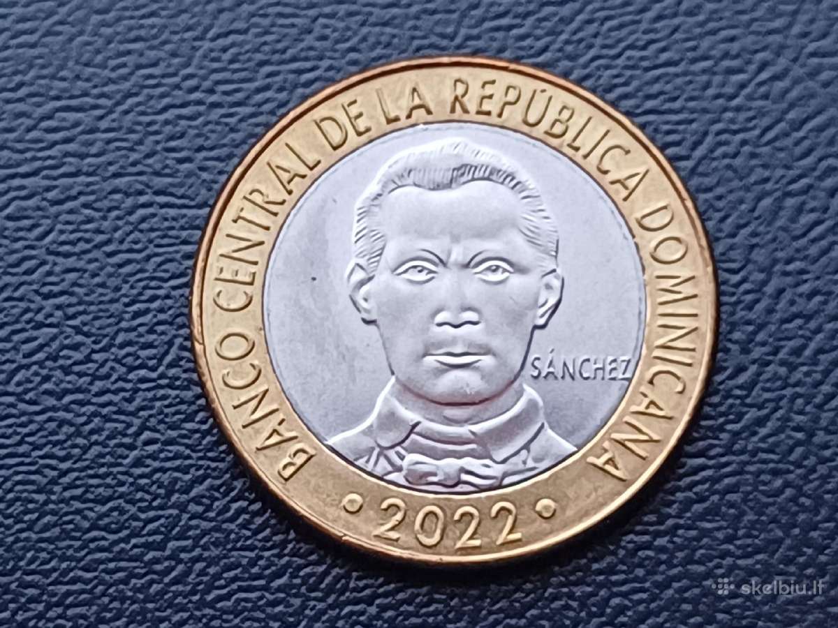 5 pesai 2022m. Dominikana unc. - nuotraukos Nr. 2