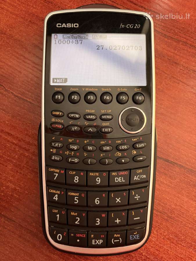 Casio fx-cg20 (Prizm) grafinis skaičiuotuvas