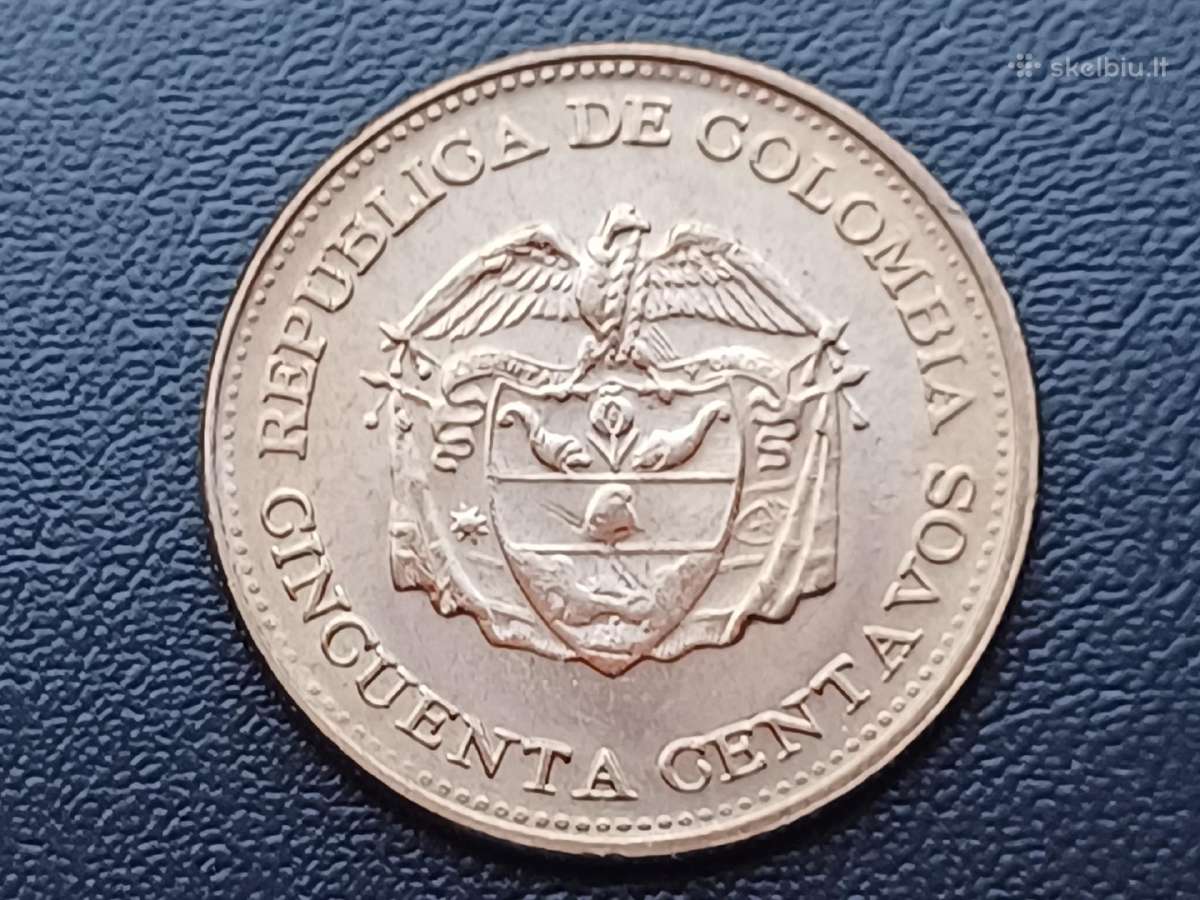 50 centavų 1964m. Kolumbija