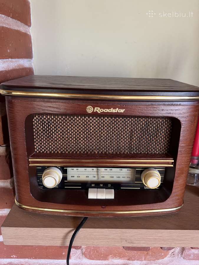 Radio, CD retro grotuvas