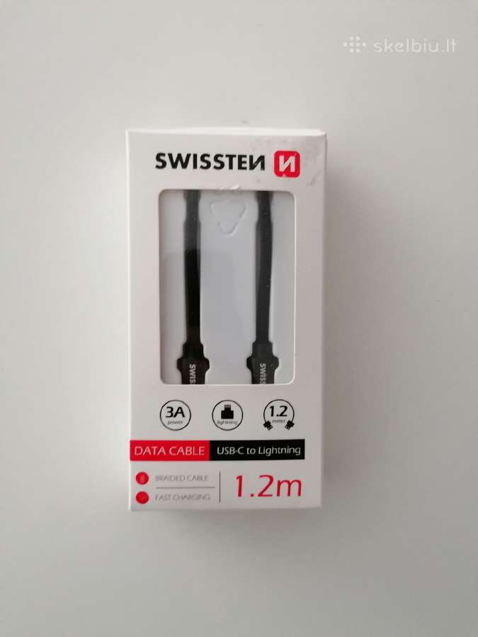 Maitinimo laidas Swissten Usb-c/lightning, 1.2 m