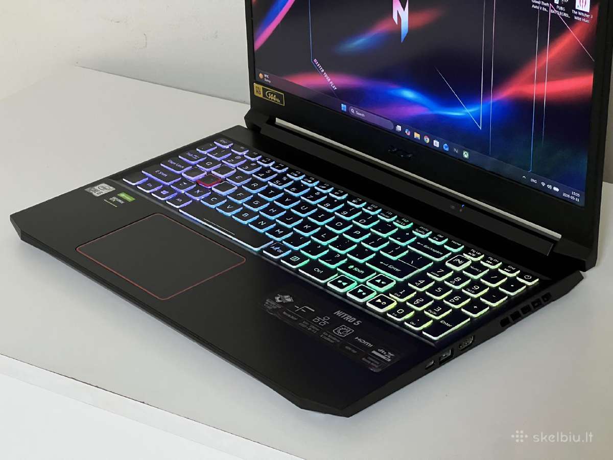 Parduodamas Acer Nitro su Gtx 1660ti, I5-10k 144hz - nuotraukos Nr. 4