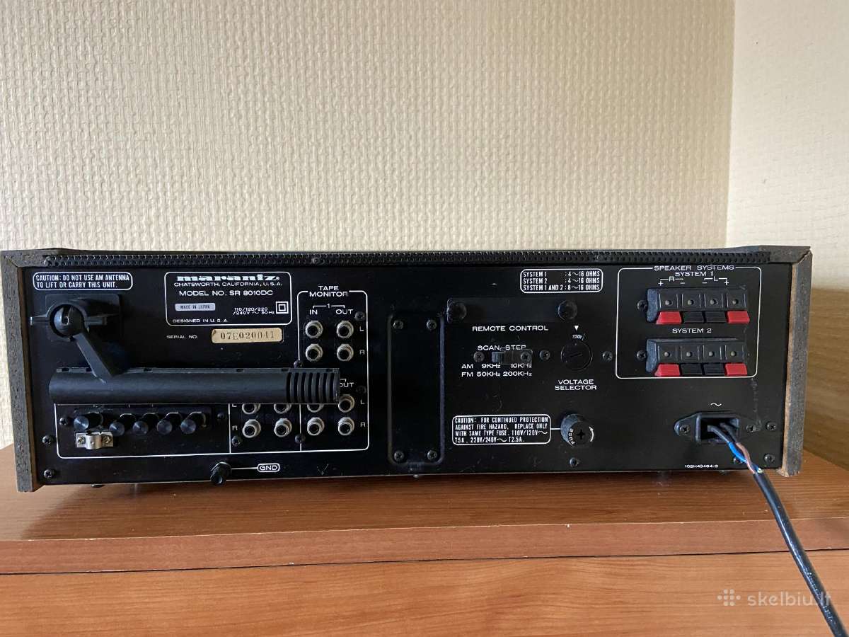 Receiveris Marantz Sr-8010 Dc - nuotraukos Nr. 3