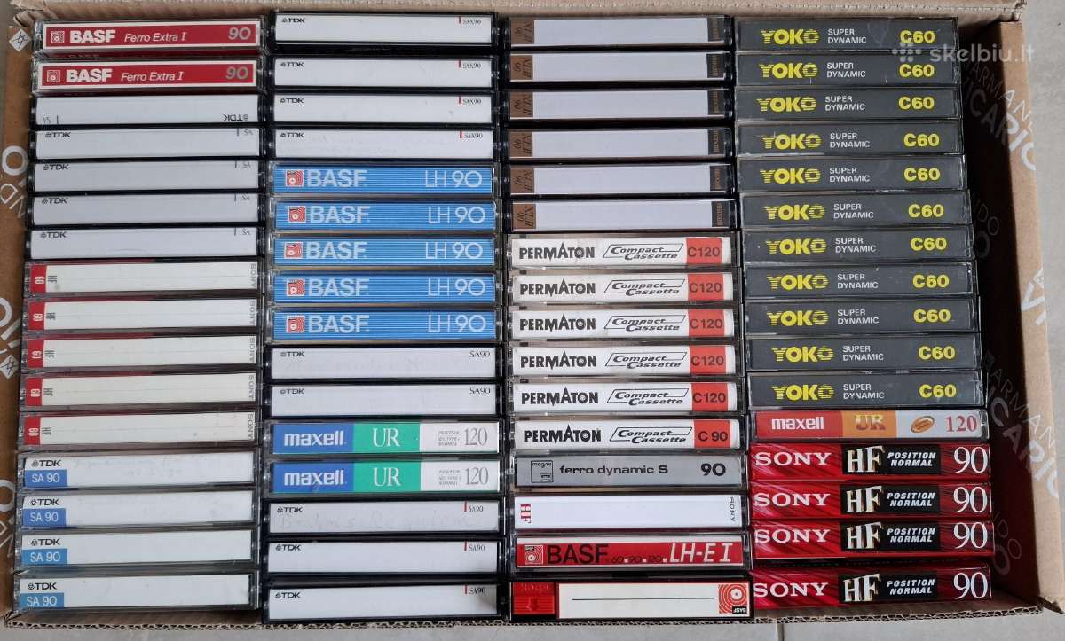 Audio kasetės.