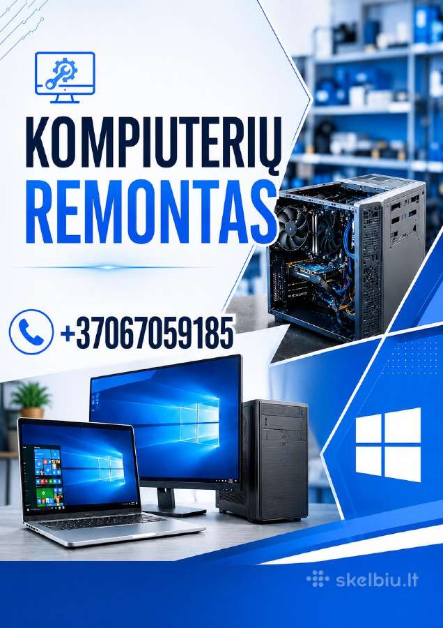 Kompiuterių Remontas: Telšiai - Plungė ir aplink