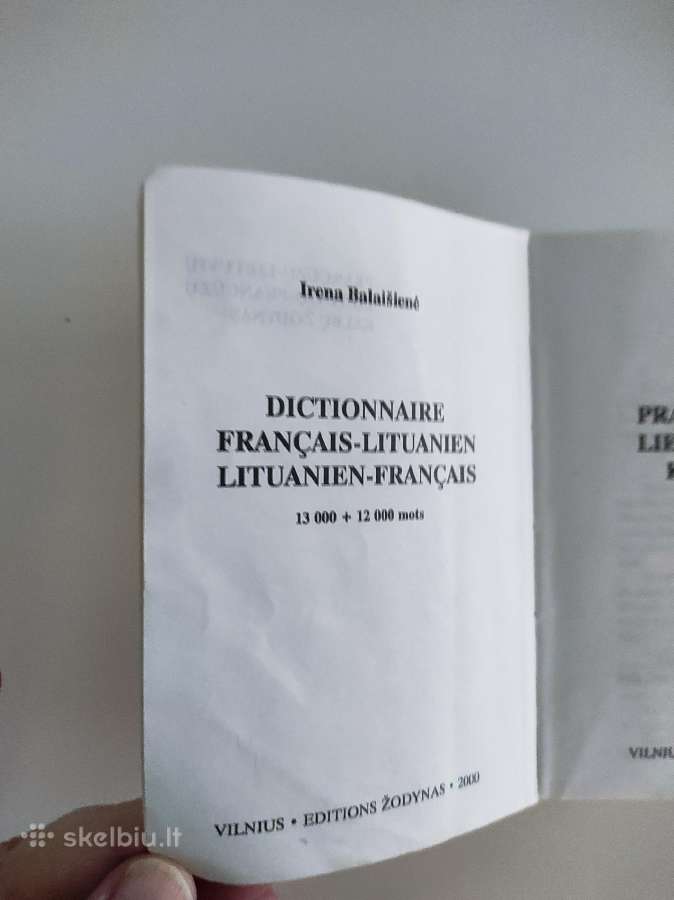 Prancūzų-lietuvių ir Lietuvių-prancūzų žodynėlis - nuotraukos Nr. 2