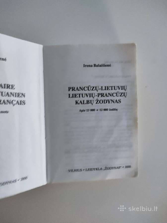 Prancūzų-lietuvių ir Lietuvių-prancūzų žodynėlis - nuotraukos Nr. 3