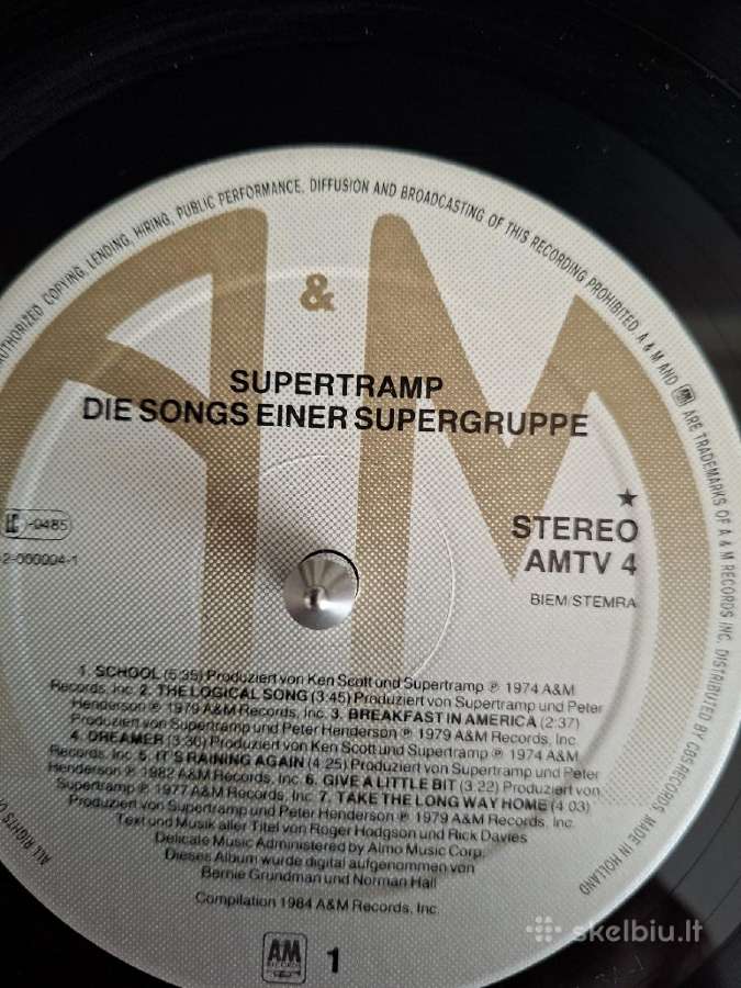 Supertramp 1984 “Die Songs Einer Supergruppe - nuotraukos Nr. 4