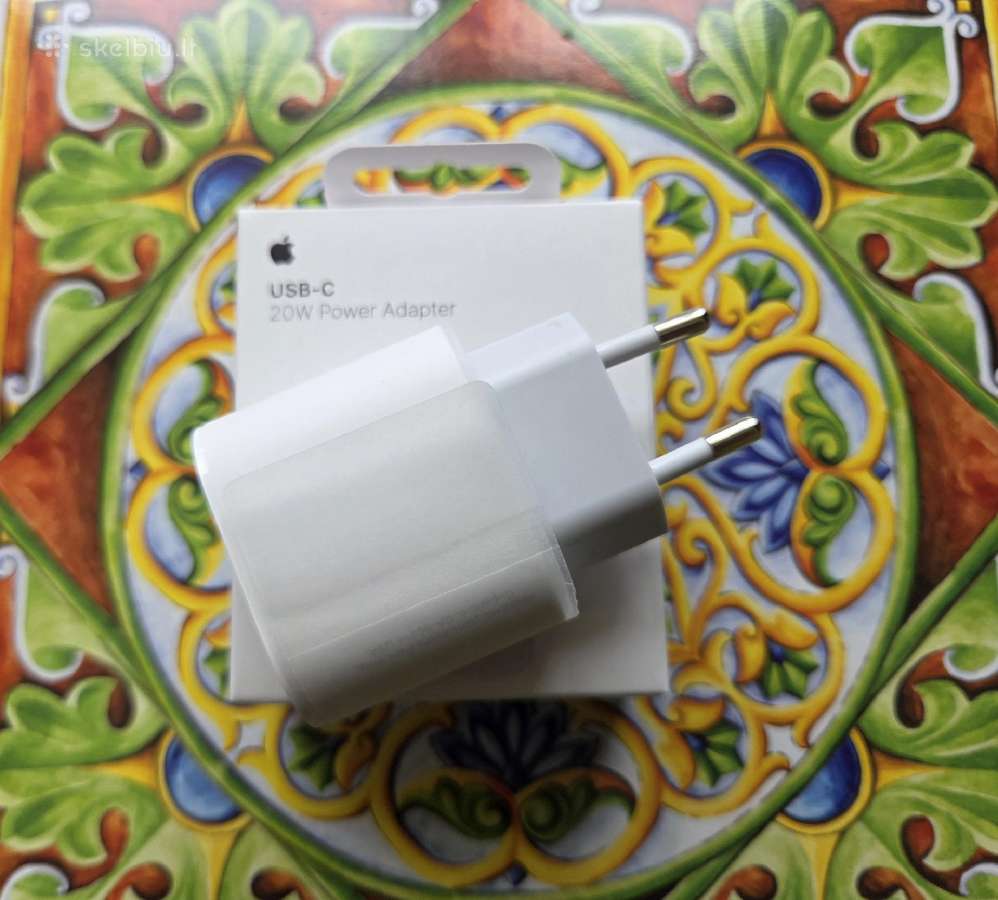 Apple Pakrovėjas (blokelis) ir Usb laidas - nuotraukos Nr. 3