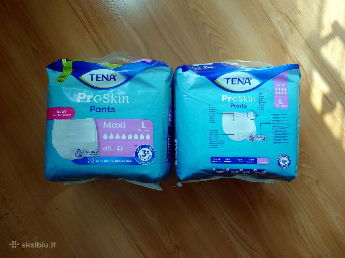Suaugusiųjų sauskelnės "Tena Proskin Pants Maxi L"