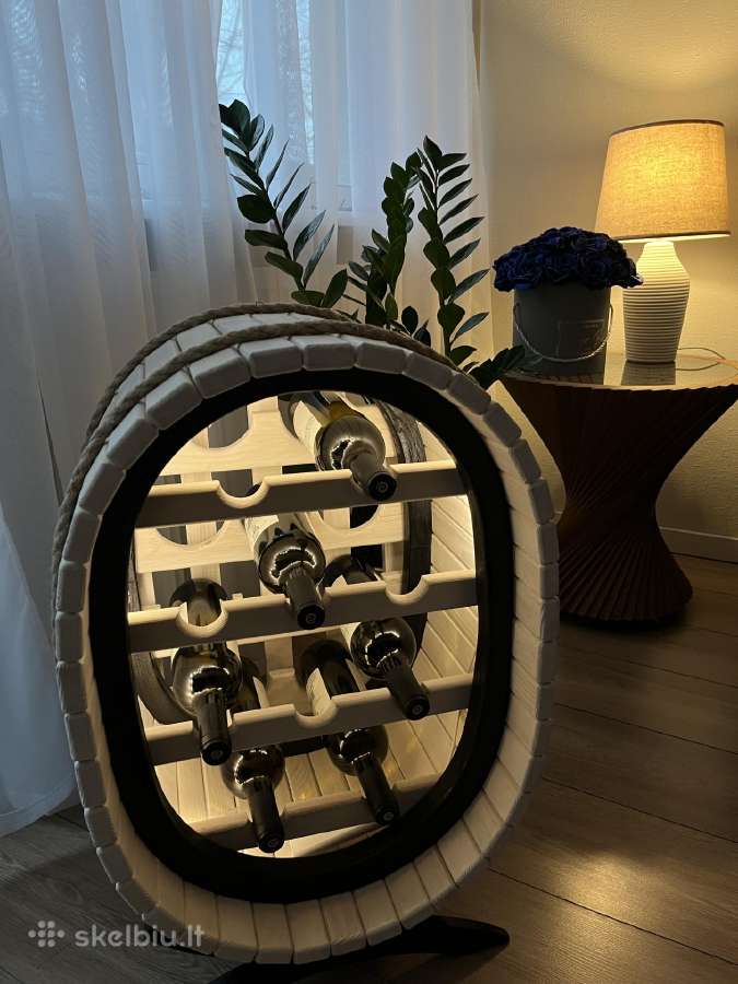 Baltoji vyninė su LED. apšvietimu