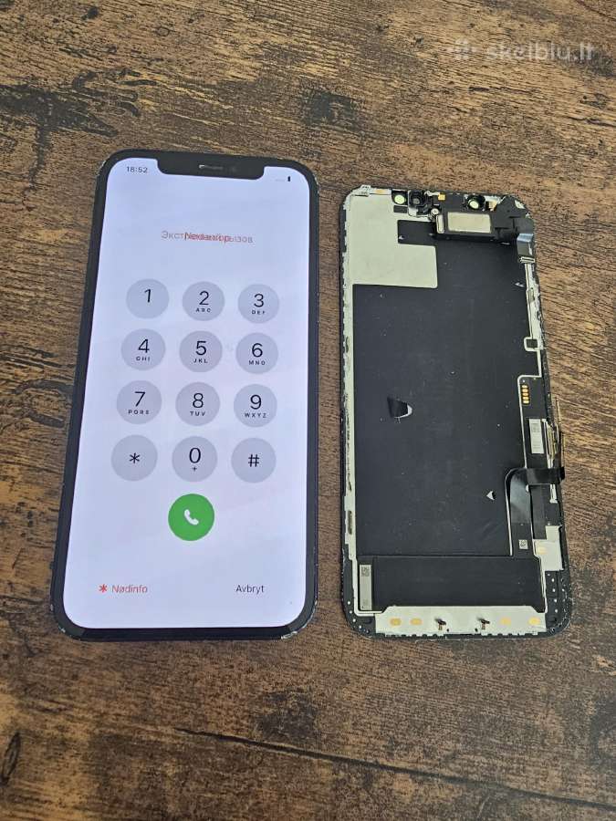 iPhone 12 ir 12 pro Originalus naudotas ekranas