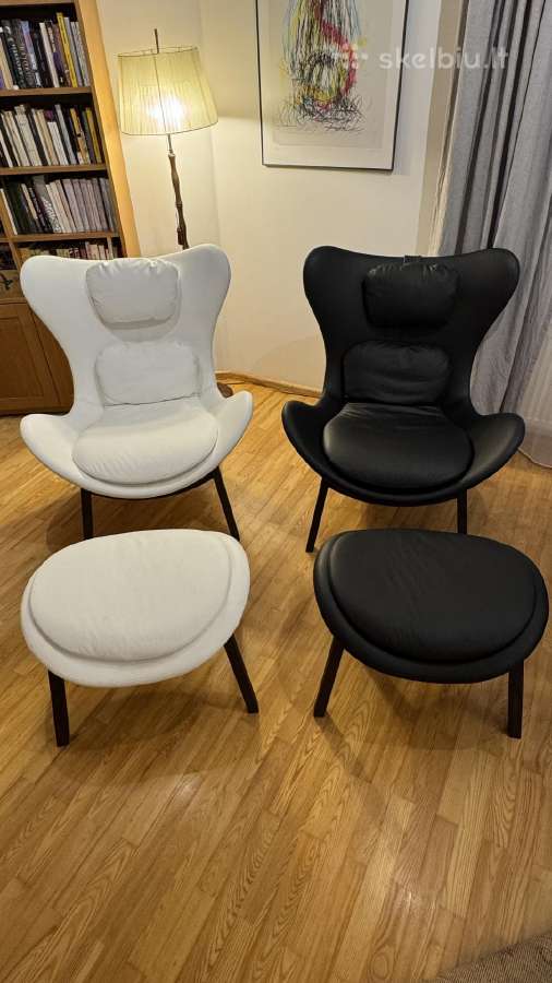Nauji Calligaris Lazy odiniai krėslai, 2 vnt