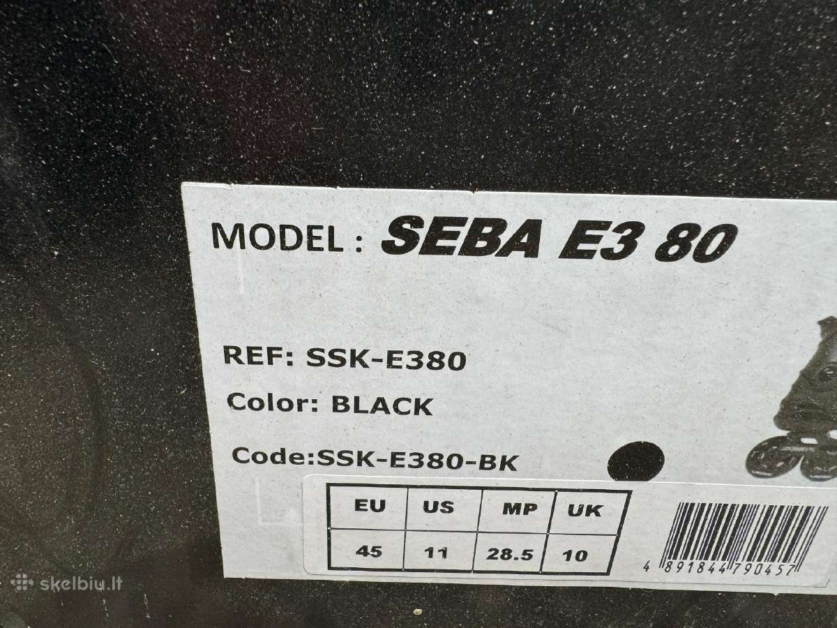 Sportiniai riedučiai Seba E3 80 ir šalmas