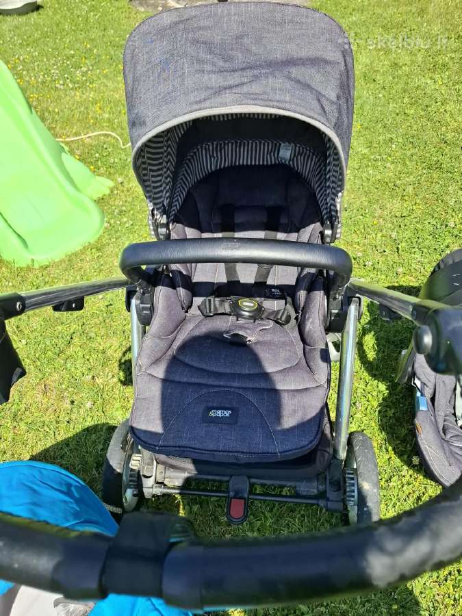 3in1 vežimėlis su isofix kėdutės tvirtinimu - nuotraukos Nr. 4