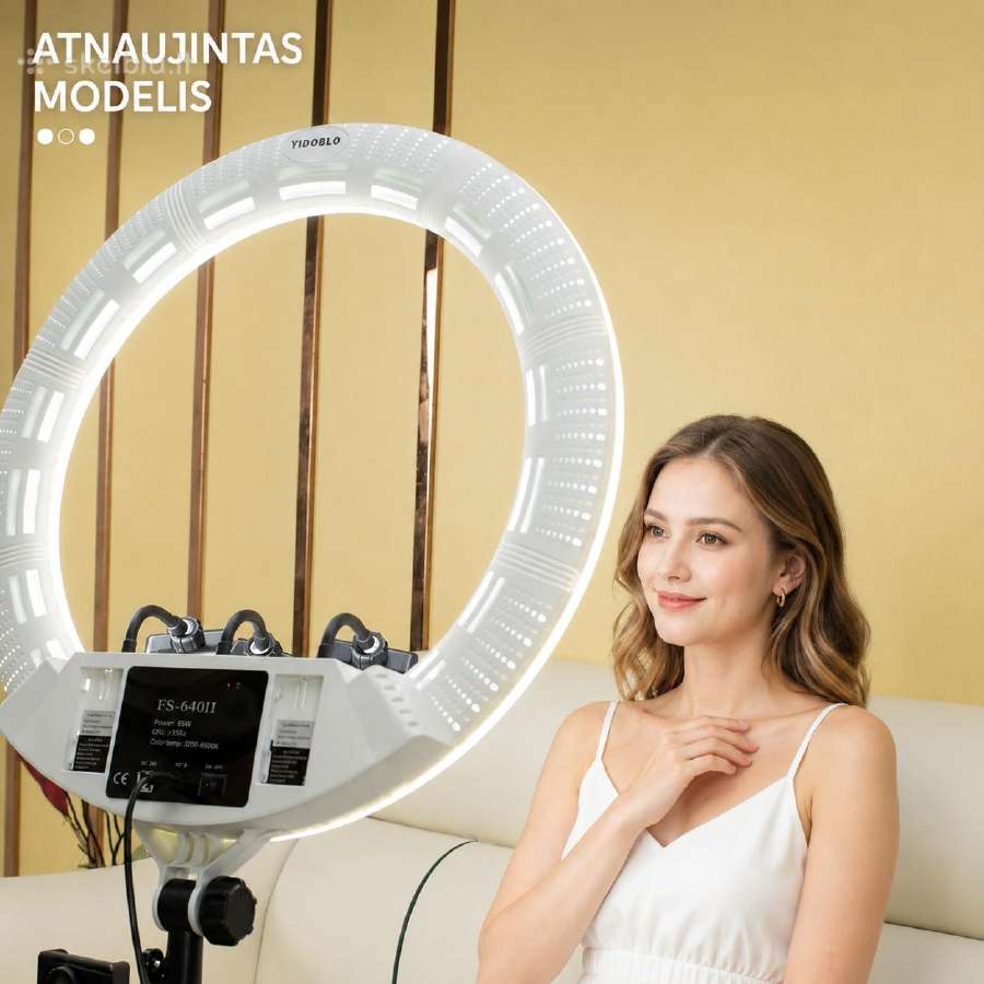 LED žiedinė lempa 100w 55 cm - Premium - nuotraukos Nr. 4