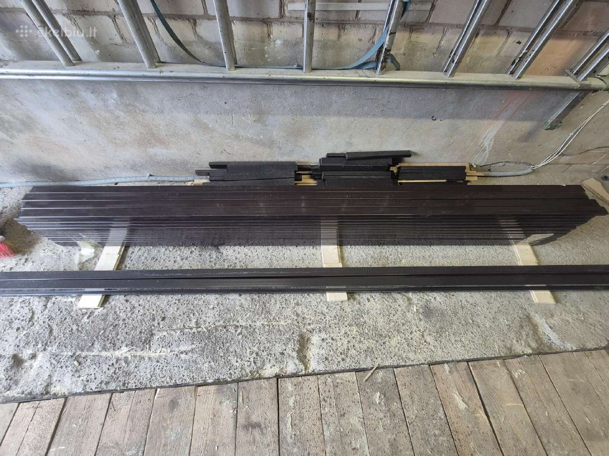 Skersiniai tvorai 20x40x2500. Spalva Ral8019. - nuotraukos Nr. 4