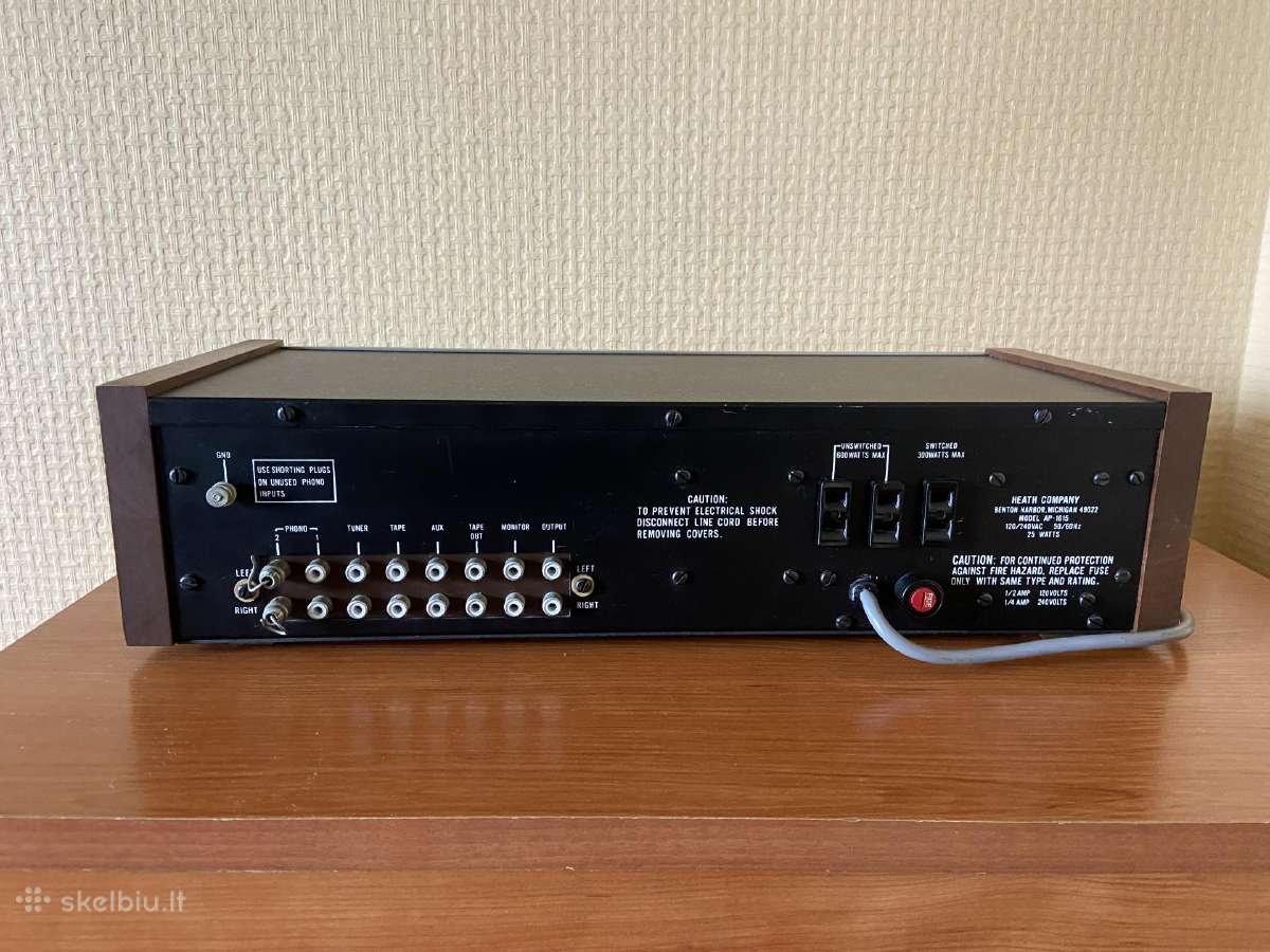 Pirminis stiprintuvas Heathkit Ap-1615 - nuotraukos Nr. 3